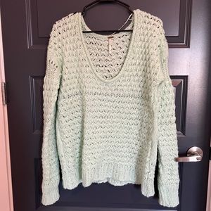 Free People mint sweater